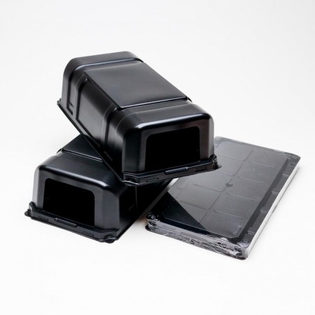 3 x Capcana Set 2 bucati cu lipici pentru rozatoare, soareci si sobolani din plastic tip tunel, placa adeziva cu clei