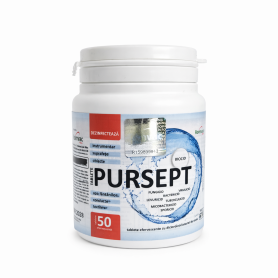 Dezinfectant Tablete efervescente biocide PURSEPT, 50 capsule