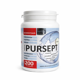 Dezinfectant Tablete efervescente biocide PURSEPT, 200 capsule