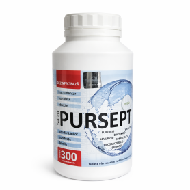 Dezinfectant Tablete efervescente biocide PURSEPT, 300 capsule