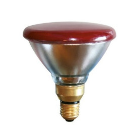 Bec Infrarosu KERBL cu sticla rosie ECONOMY 175W, pentru creșterea puilor de pasăre