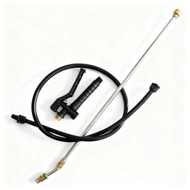 SET (KIT) PENTRU POMPA DE STROPIT, TIJA CU CAPAT CURBAT, FURTUN, MANER CU FILET METALIC