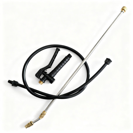 SET (KIT) PENTRU POMPA DE STROPIT, TIJA CU CAPAT CURBAT, FURTUN, MANER CU FILET METALIC