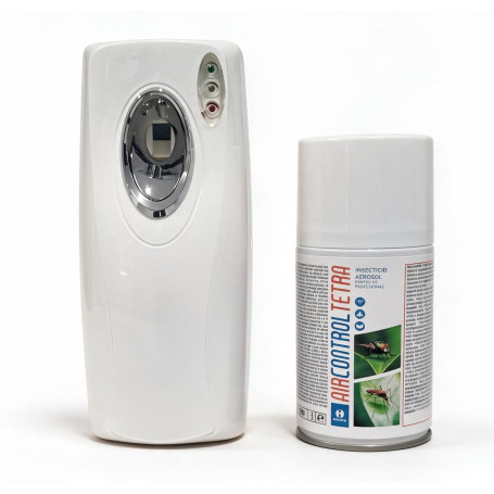 Pachet difuzor automat aerosol + Rezerva insecticid aerosol AIR CONTROL TETRA impotriva tantarilor si mustelor
