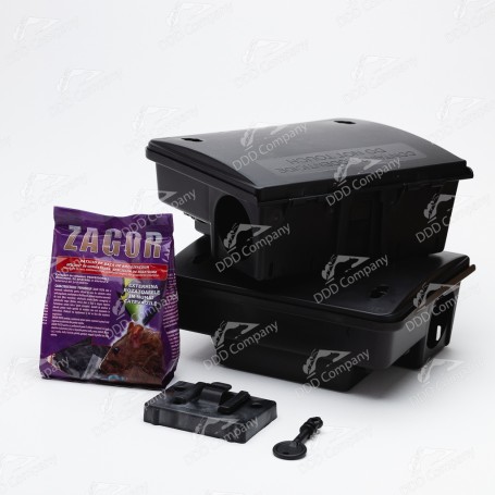 Pachet 2buc statie intoxicare Coral + Raticid Zagor Pasta 200g