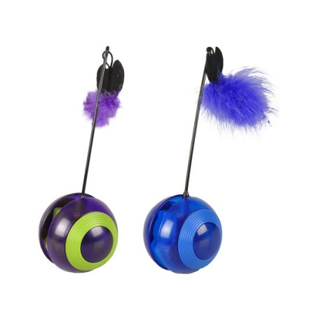 Jucarie pentru pisici - Flamingo Tumbler cu led - 1 bucata