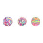 Jucarie pentru pisici - Minge multicolora cu clopotel 4,4 cm - Set 3 bucati