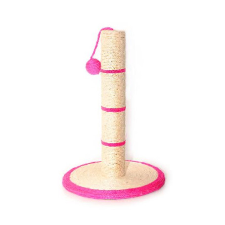Sisal pentru pisici - ascutit gheare - suport rotund 28x28x44(h)cm